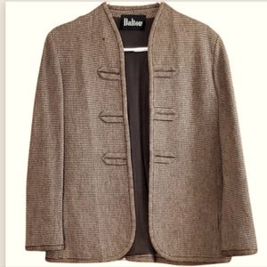 Women's Dalton tailored brown wool tweed jacket. Fully lined. Size M.